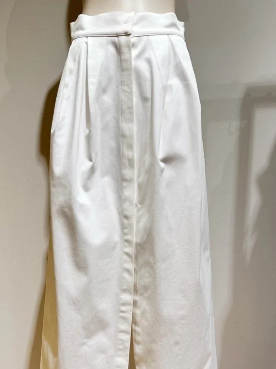 MaxMara White Button-Front High-Waist Maxi Skirt - Picture 5 of 11